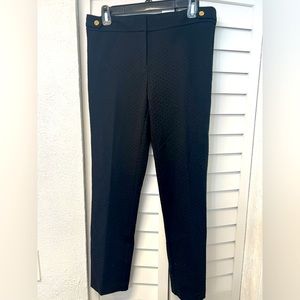 Black pattered work trousers